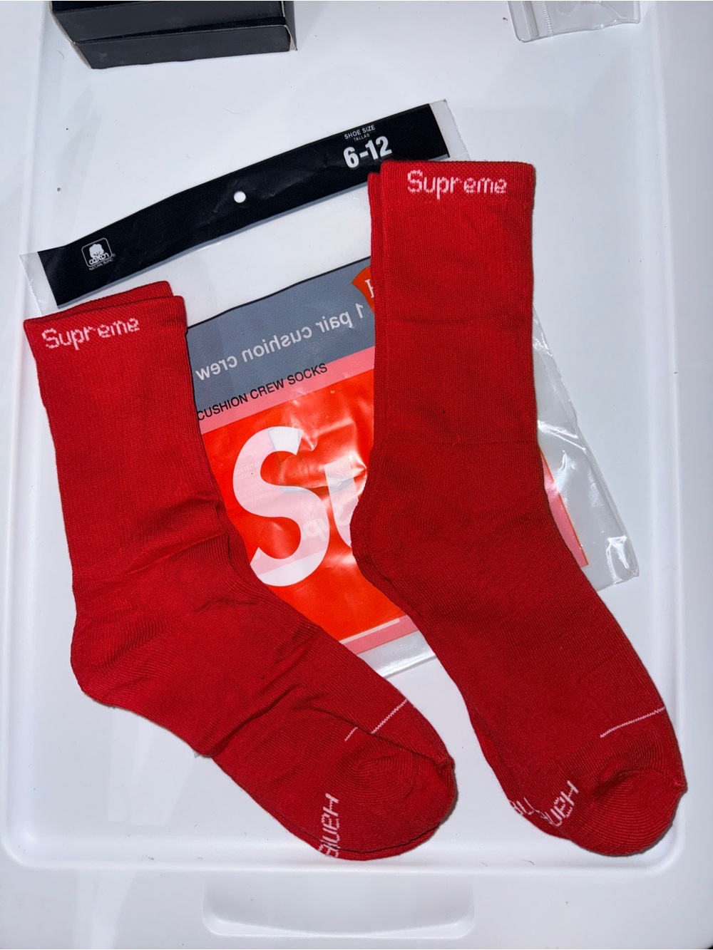 Hanes SUP Red Cushion Crew Socks - Men's